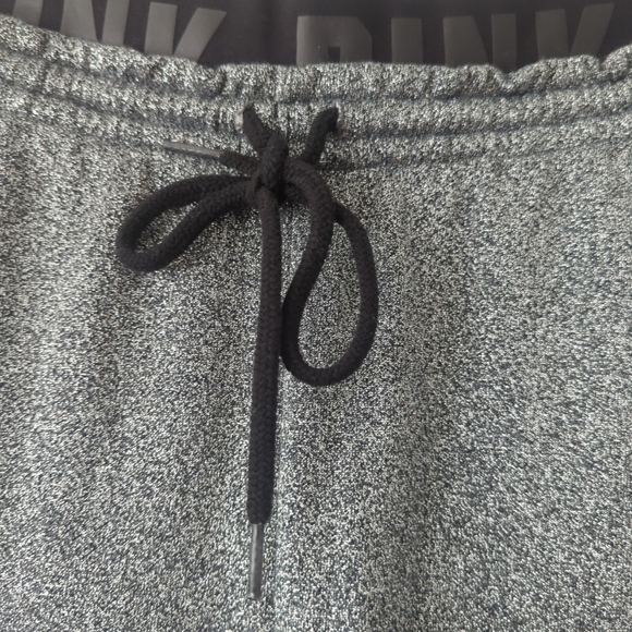 NWOT Victoria secrets glitter jogger pants gray silver shine elastic waist band - Picture 4 of 7